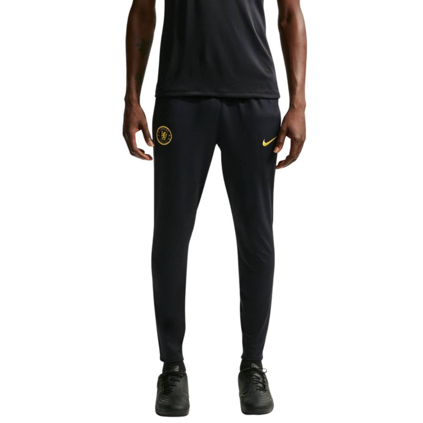 Pantalon d'entraînement Nike Chelsea Strike 2026-2027 bleu foncé blanc doré jaune