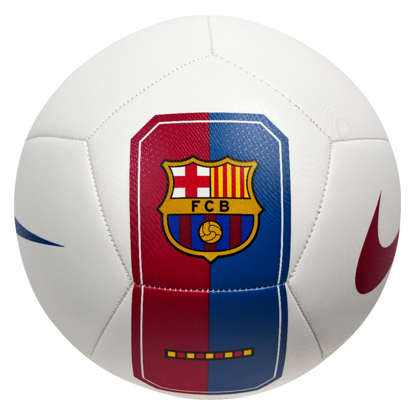 Nike FC Barcelone Pitch Ballon de Foot Taille 5 2026-2027 Blanc Bleu Rouge
