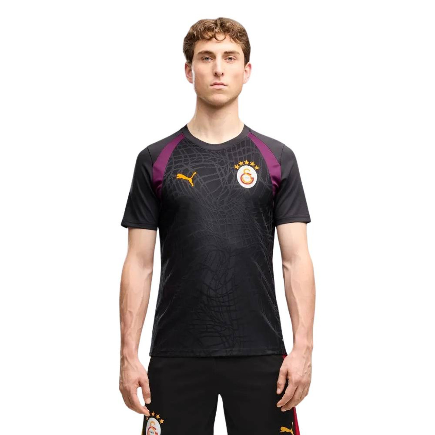 PUMA Galatasaray SK Trainingsshirt 2026-2027 Donkergrijs Paars Oranje