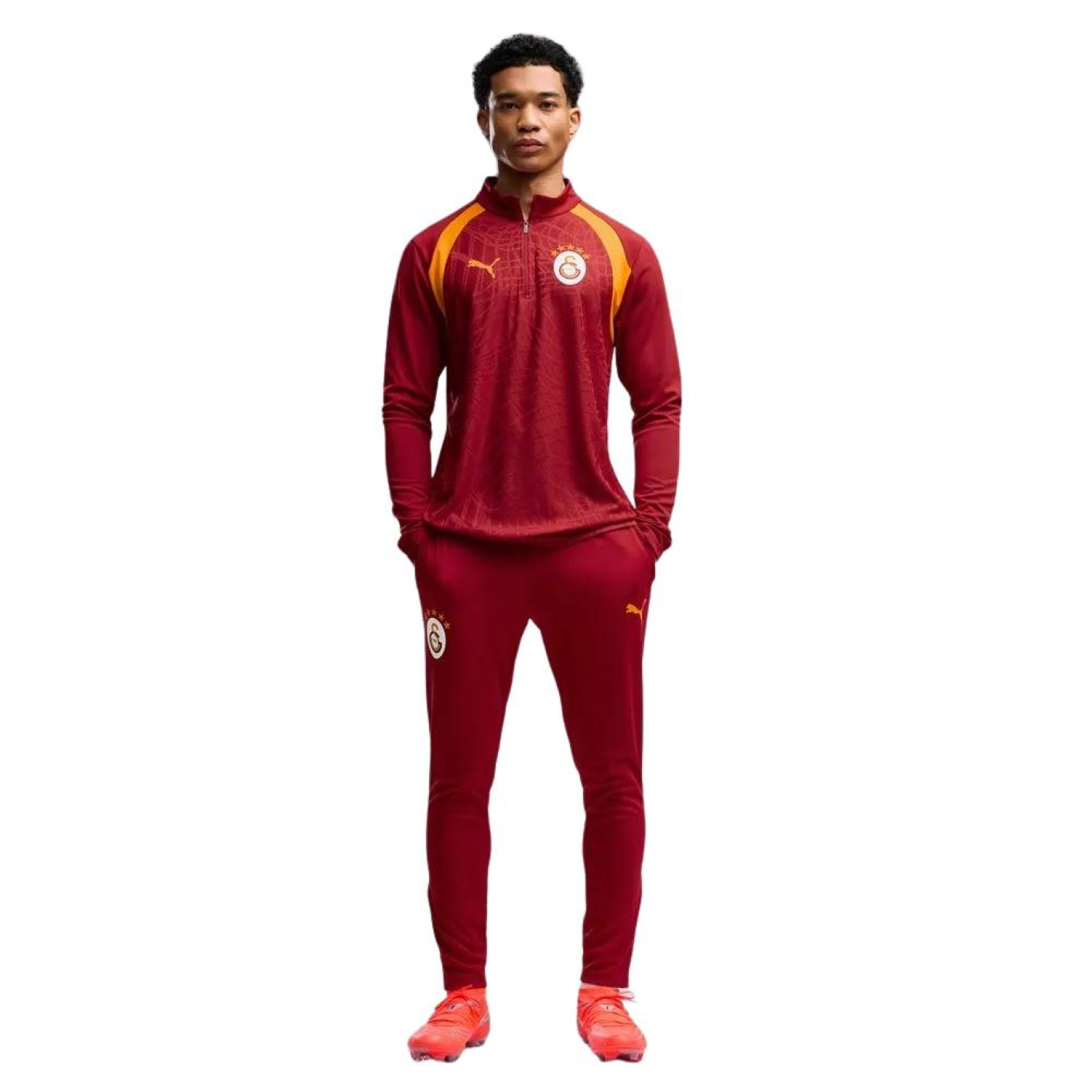 Survêtement PUMA Galatasaray SK à fermeture éclair 1/4 2026-2027 rouge et orange