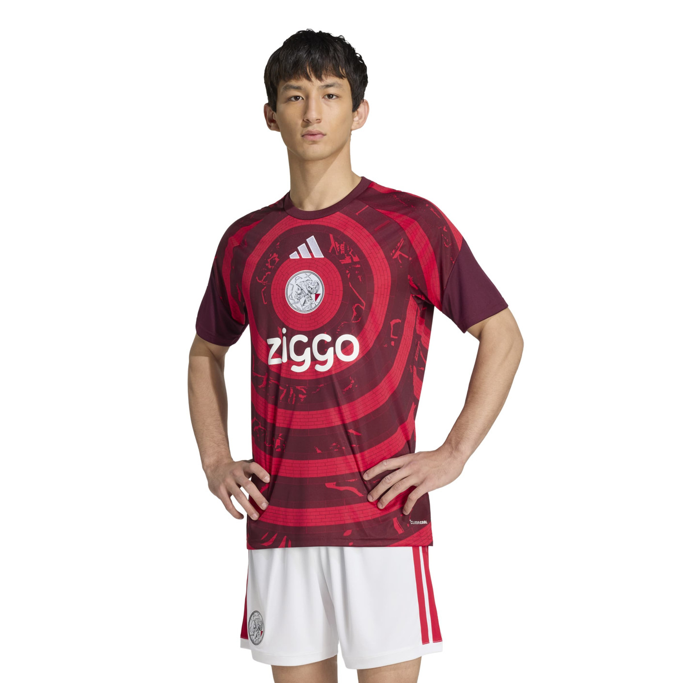 adidas Ajax Pre-Match Trainingsshirt 2026-2027 Rood
