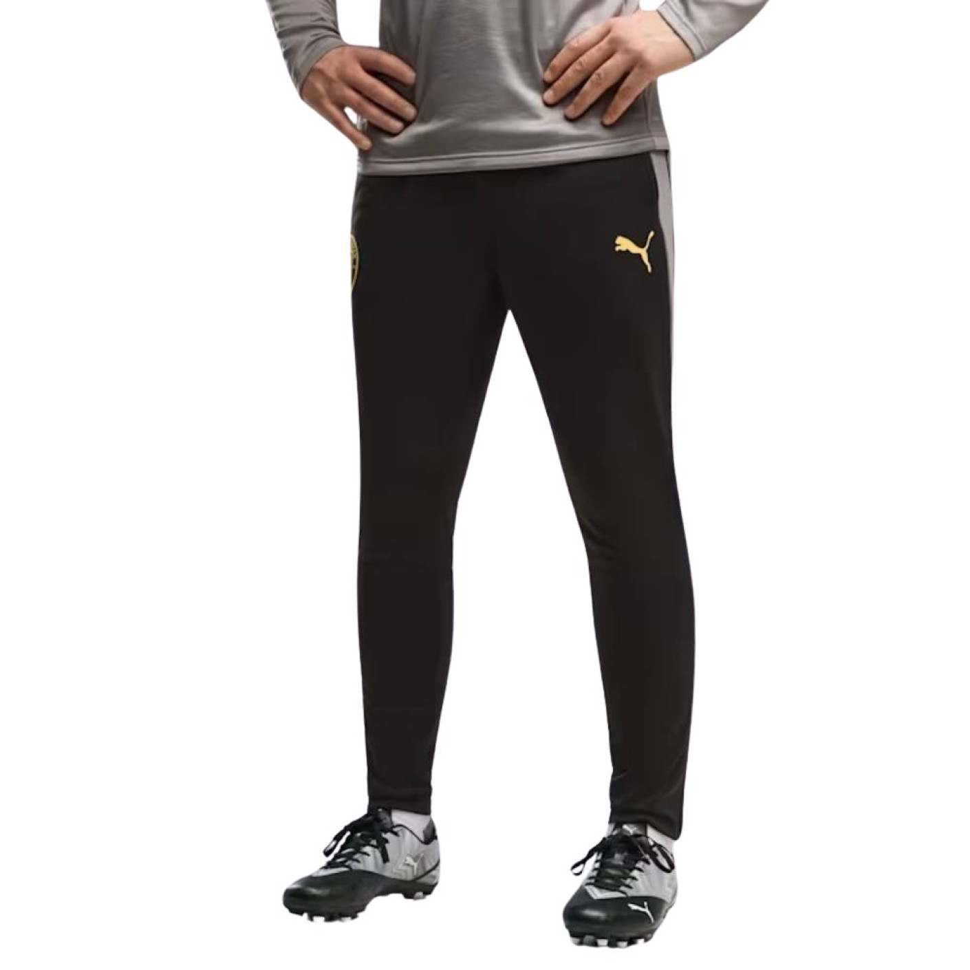 Pantalon d'entraînement PUMA Manchester City 2026-2027 noir gris foncé doré