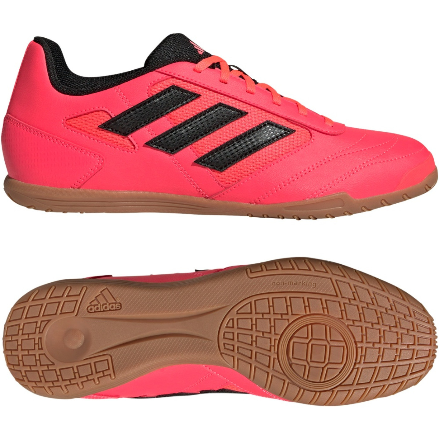 adidas Super Sala 2 Chaussures de Foot en Salle (IN) Rose Noir