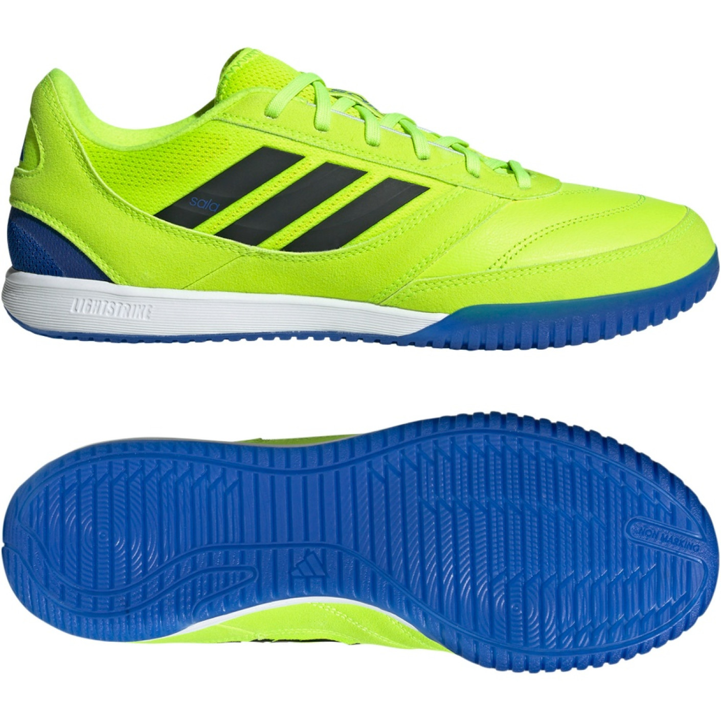 adidas Top Sala Competition II Zaalvoetbalschoenen (IN) Neongeel Zwart Blauw