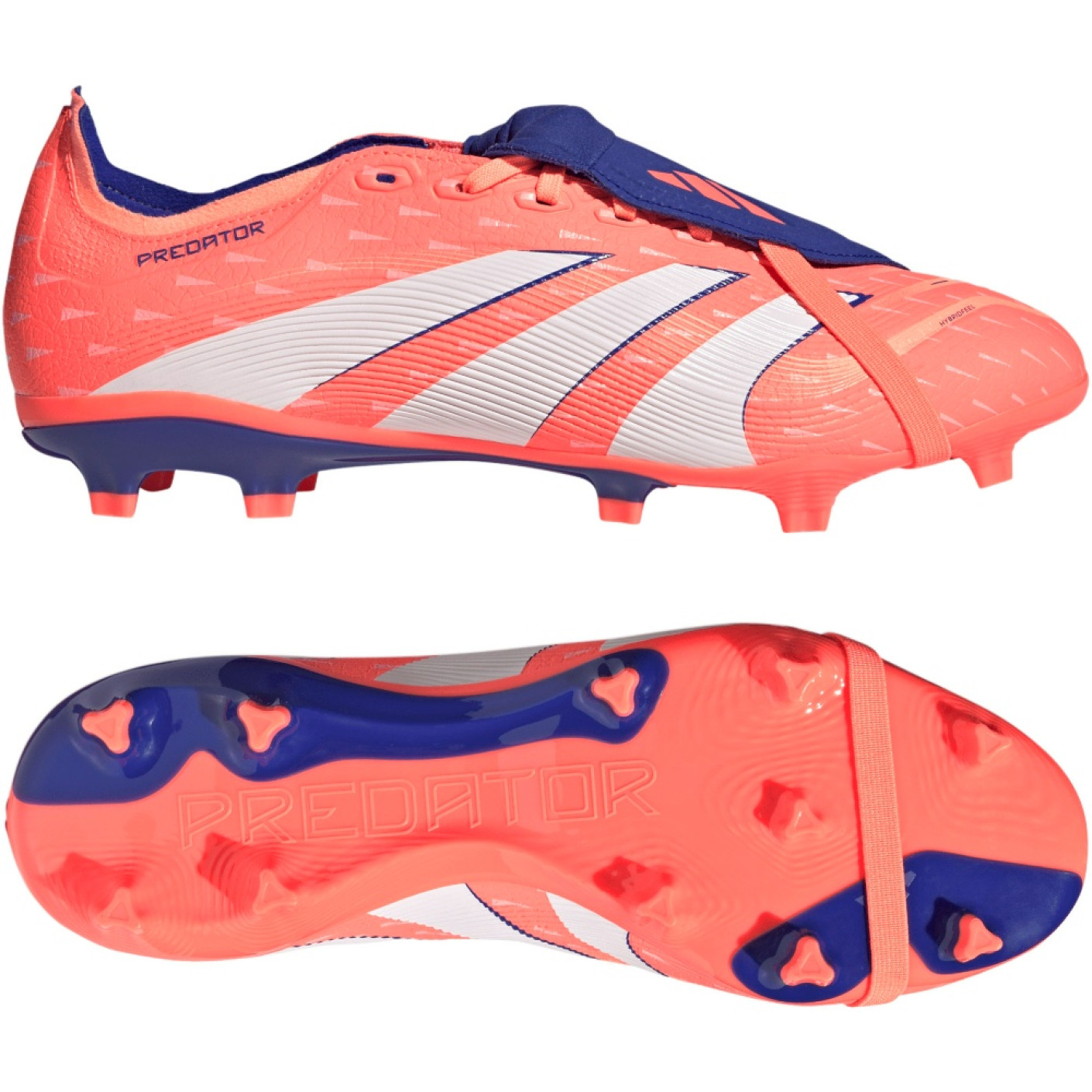 adidas Predator League FT Gras / Kunstgras Voetbalschoenen (MG) Oranje Wit Blauw