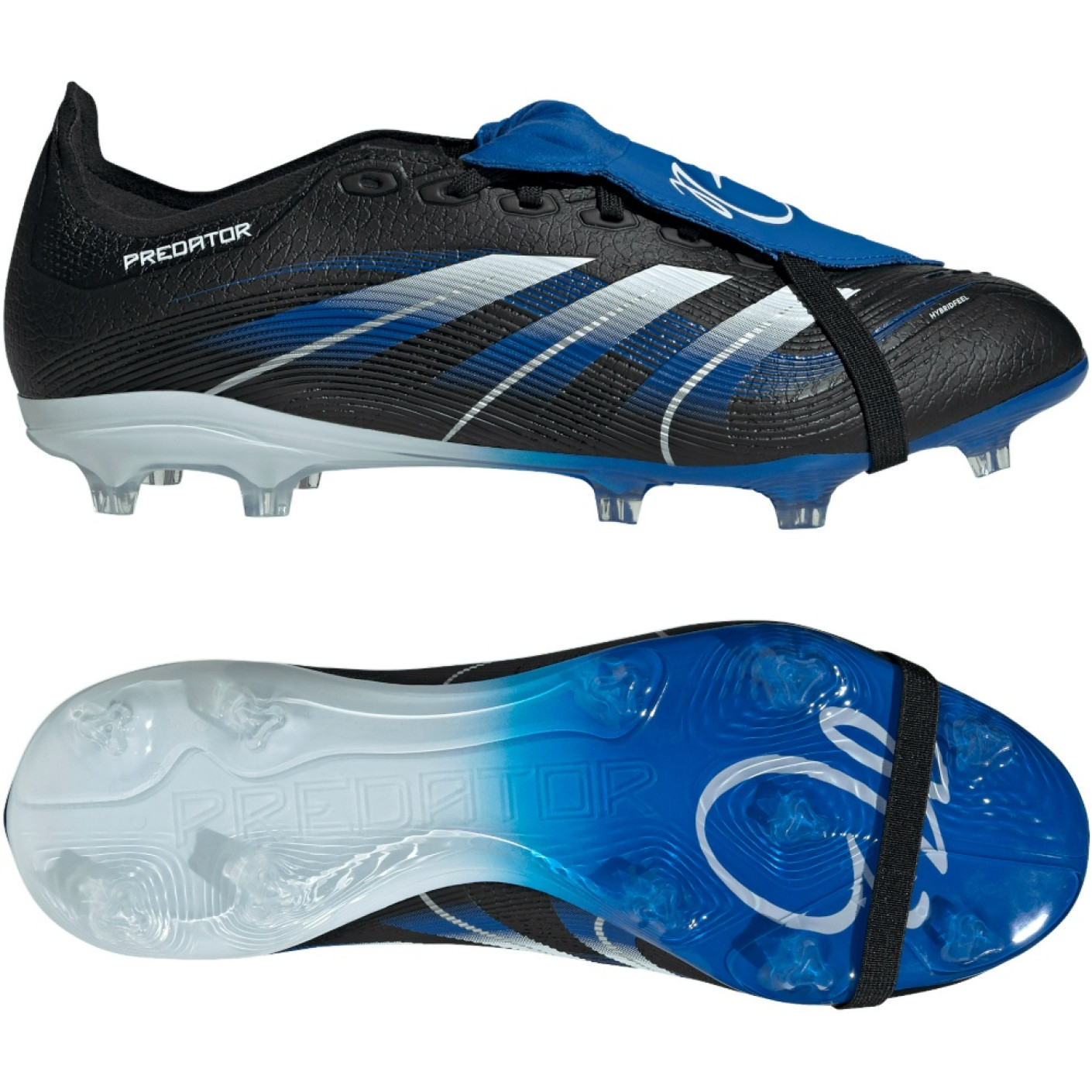 adidas Predator Bellingham League FT Gras / Kunstgras Voetbalschoenen (MG) Zwart Wit Blauw