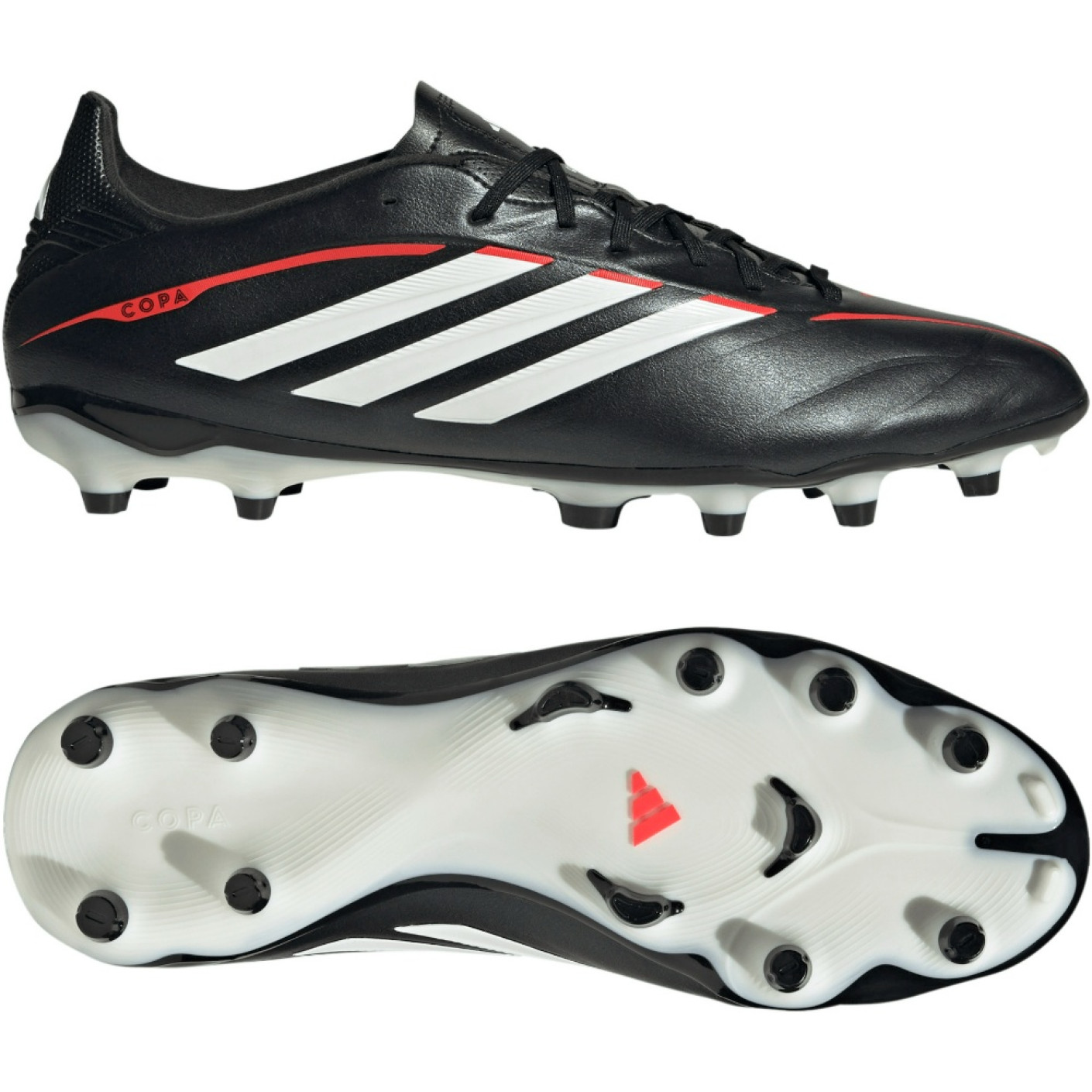 adidas Copa Pure IV League Gras Voetbalschoenen (FG) Zwart Wit Rood