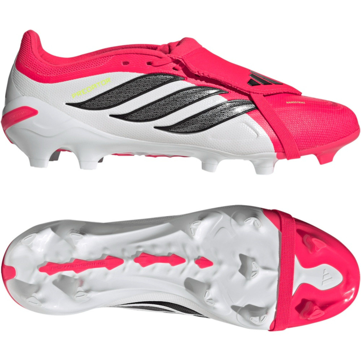 adidas Predator League FT Gras Voetbalschoenen (FG) Rood Wit Zwart