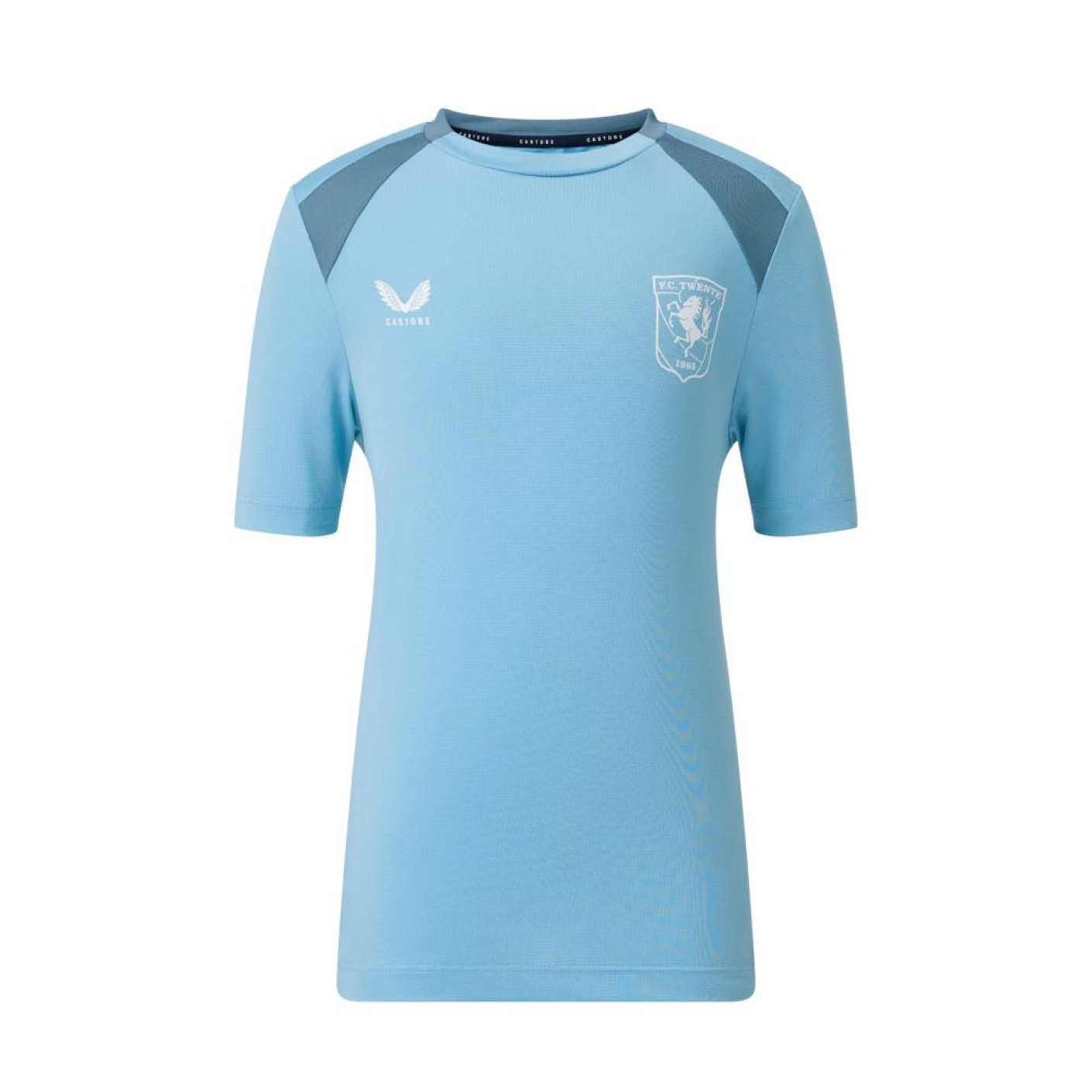 Castore FC Twente Trainingsshirt 2026-2027 Kids Lichtblauw Donkerblauw