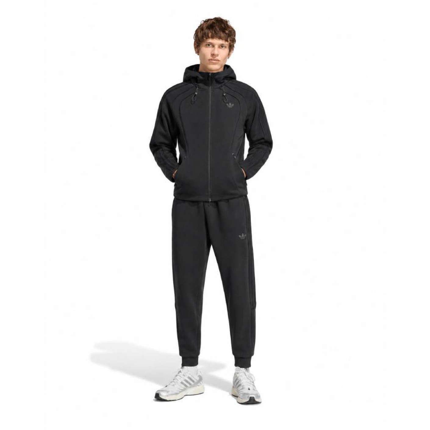 adidas Spacer Trainingspak Zwart Donkergrijs