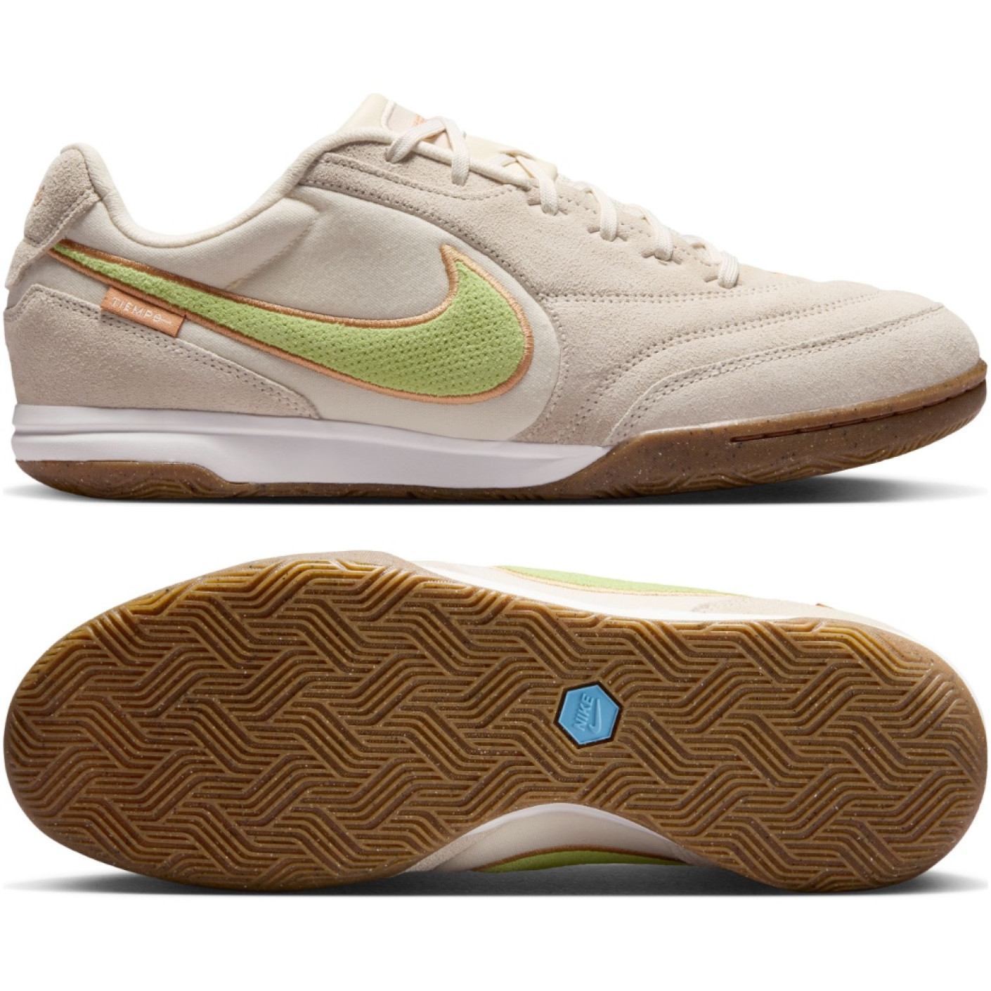 Nike Tiempo Streetgato Premium Chaussures de Foot Street Beige Lemon Moon Particle