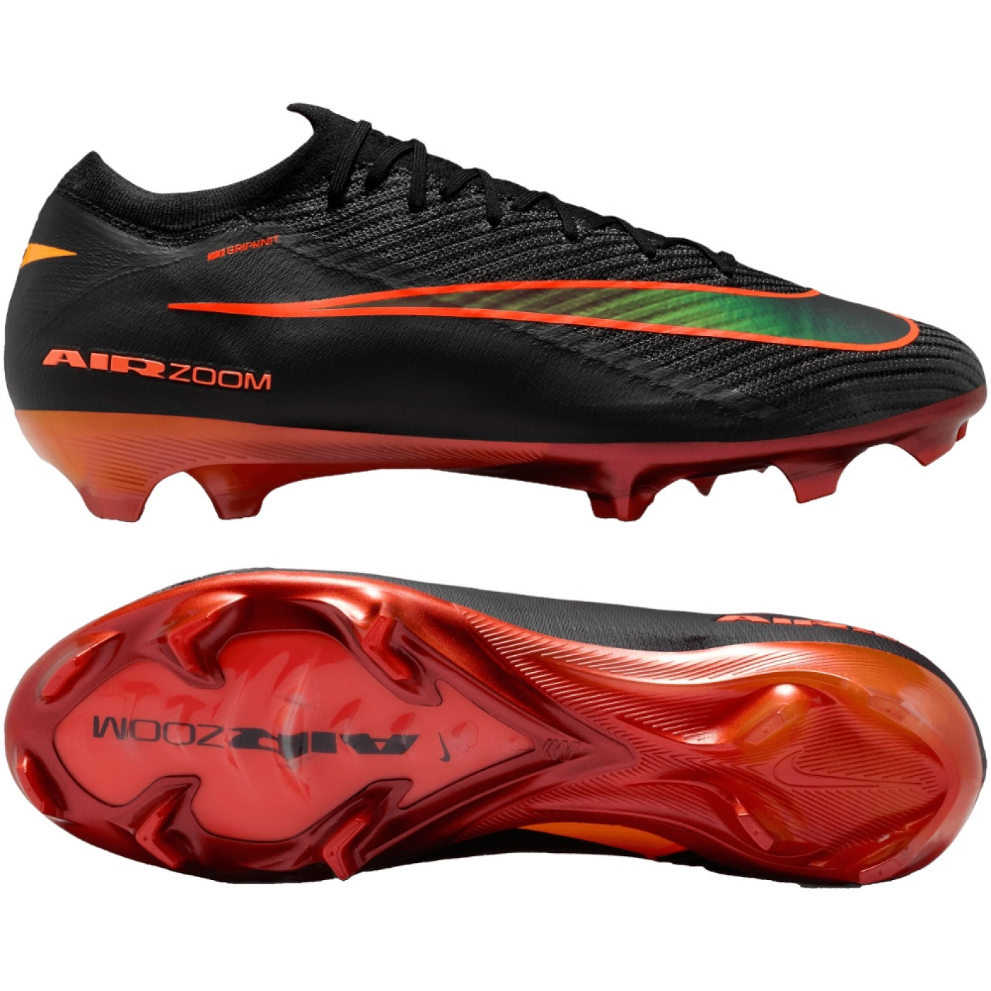 Nike Zoom Mercurial Vapor 16 LV8 Elite Gras Voetbalschoenen (FG) Zwart Oranje Multicolor