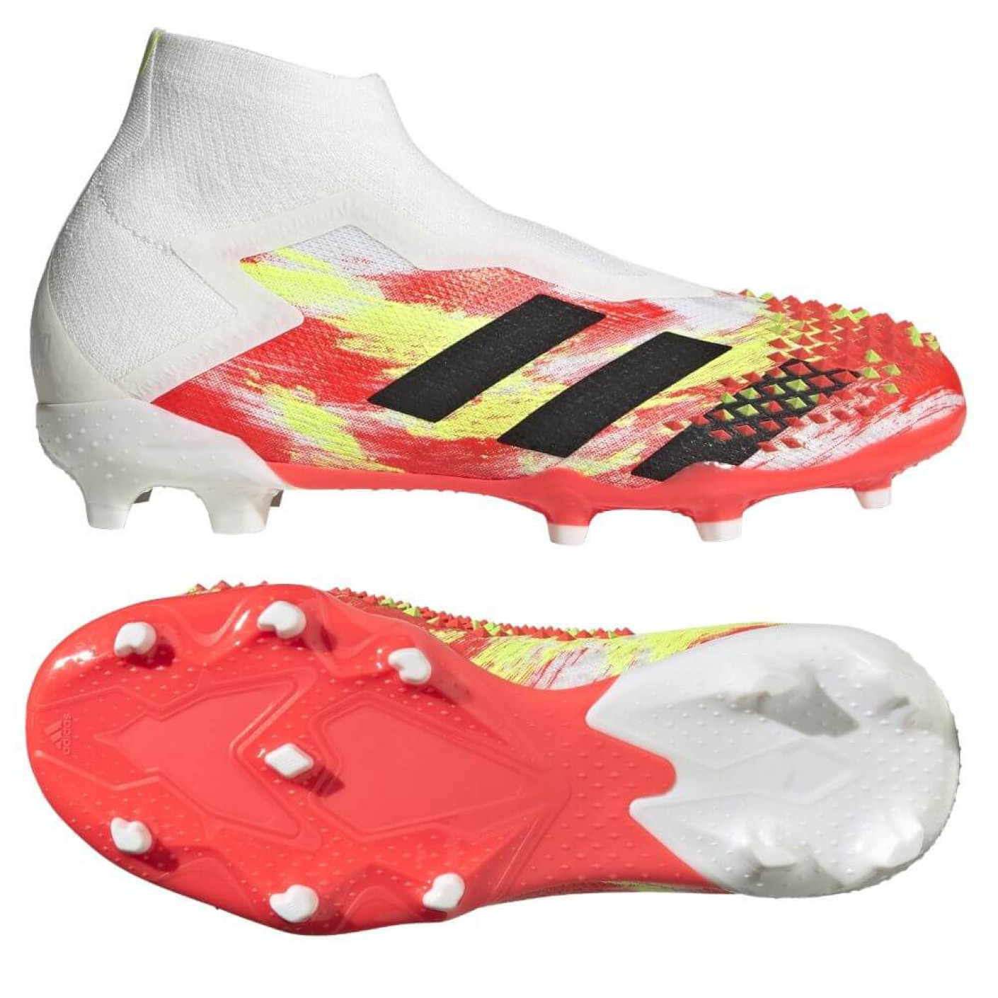 adidas PREDATOR MUTATOR 20+ Gras Voetbalschoenen (FG) Kids Wit Zwart Rood