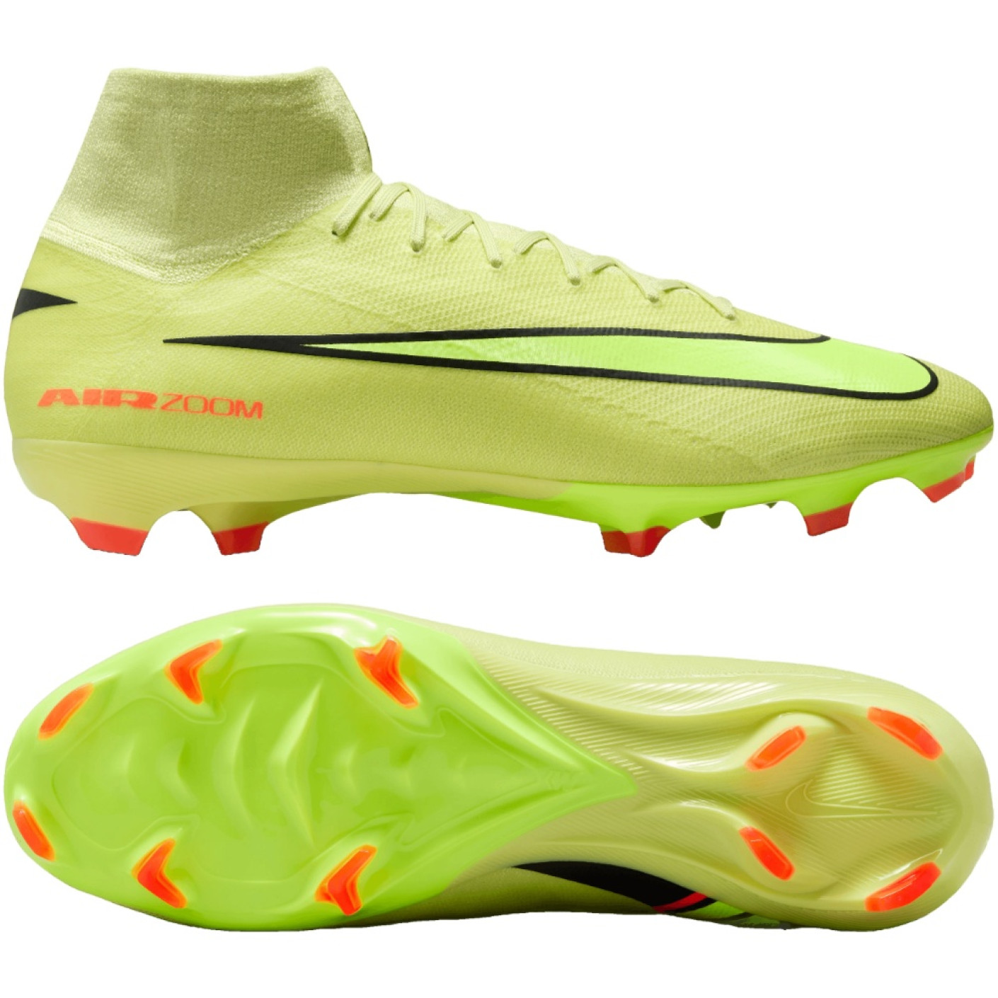 Nike Zoom Mercurial Superfly 10 Pro Gras Voetbalschoenen (FG) Geel Neongeel Oranje