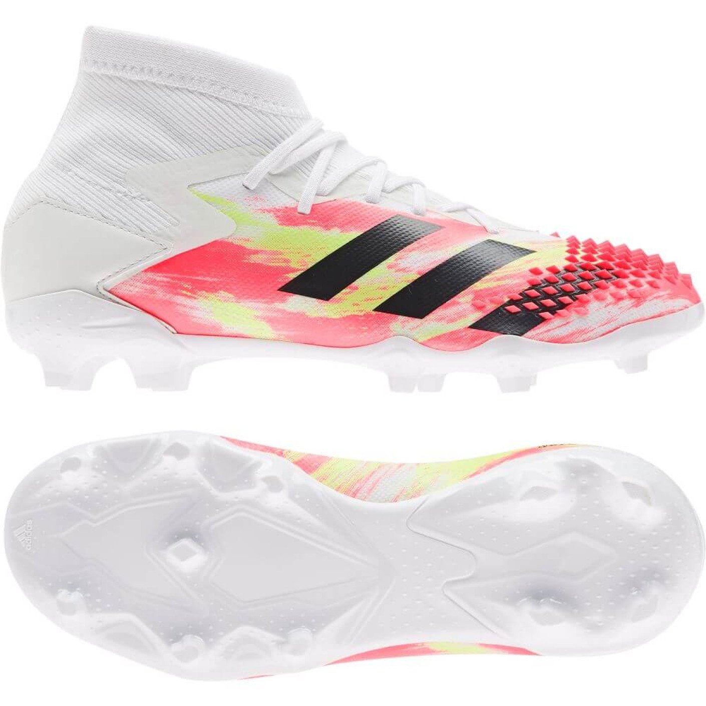 adidas PREDATOR MUTATOR 20.1 Gras Voetbalschoenen (FG) Kids Wit Zwart Rood