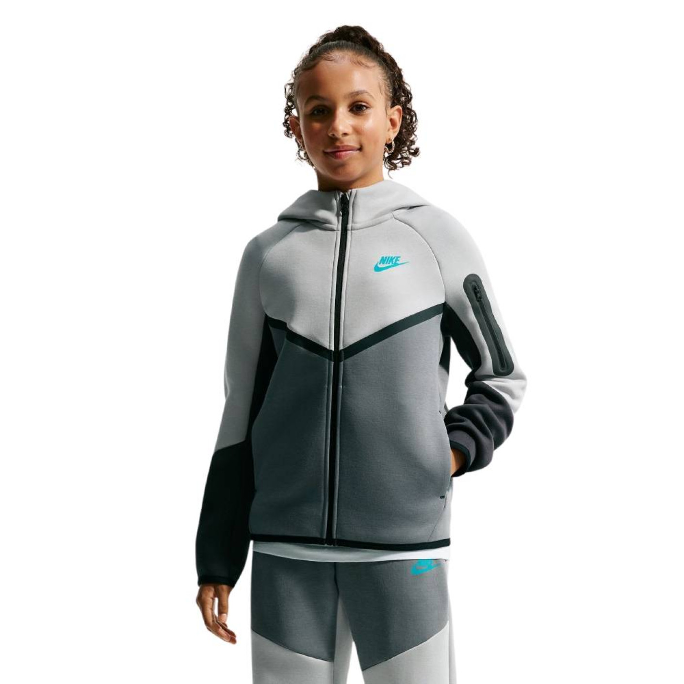 Nike Tech Fleece Sportswear Vest Kids Grijs Donkergrijs Zwart Blauw