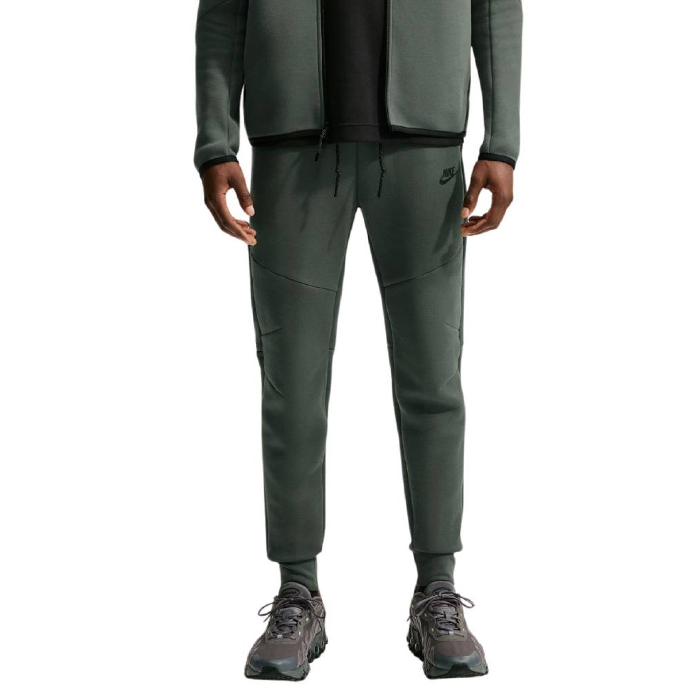 Pantalon de survêtement Nike Tech Fleece Sportswear vert foncé noir