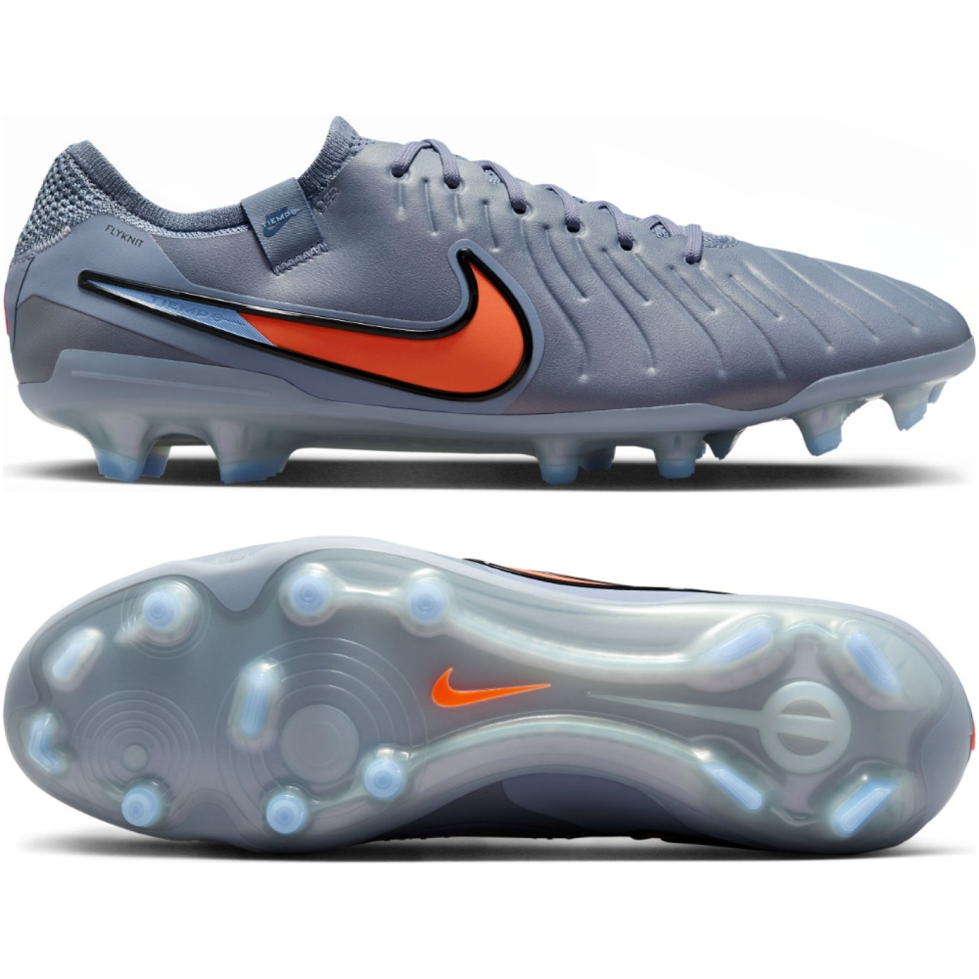 Nike Tiempo Legend 10 Elite Gras Voetbalschoenen (FG) Lichtblauw Felrood Zwart