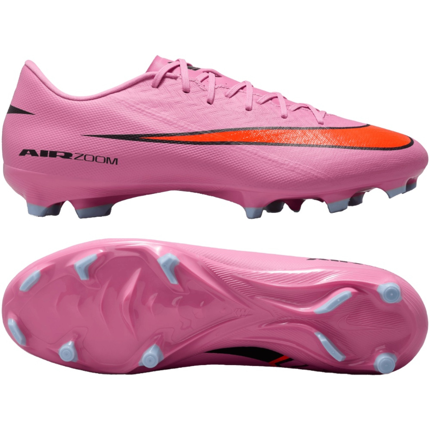 Nike Zoom Mercurial Vapor 16 Academy Gras / Kunstgras Voetbalschoenen (MG) Roze Felrood Lichtblauw