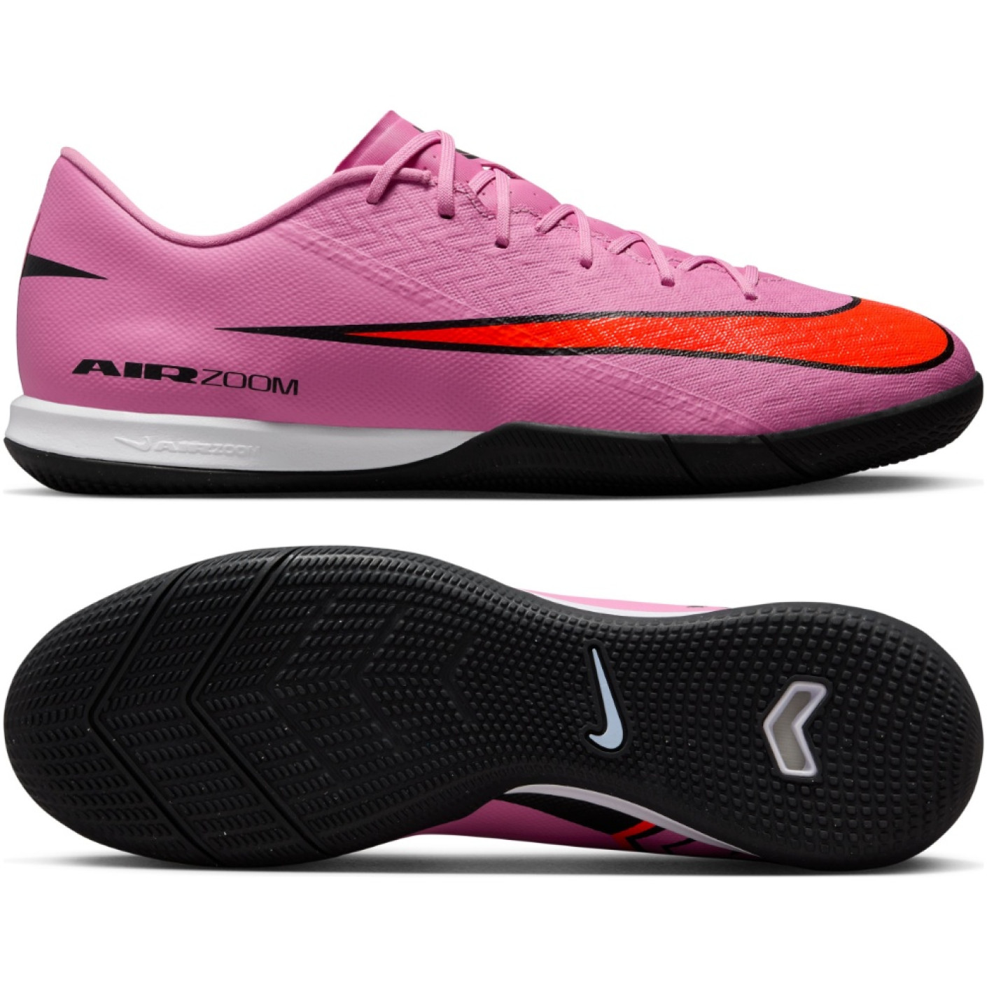 Nike Zoom Mercurial Vapor 16 Academy Chaussures de Foot en Salle (IN) Rose Rouge Vif Bleu Clair