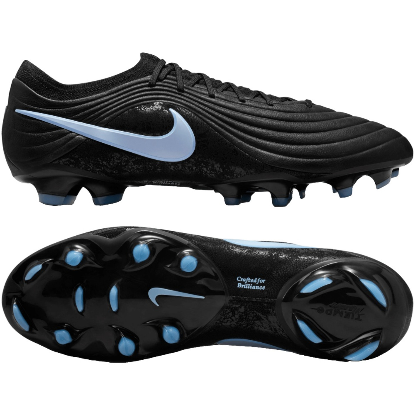 Nike Tiempo Maestro Elite Gras Voetbalschoenen (FG) Zwart Lichtblauw