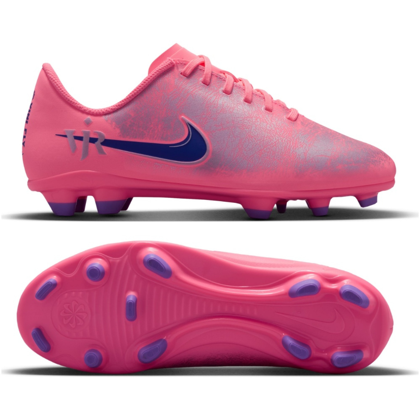 Nike Mercurial Vapor 16 Vinicius Júnior Club Gazon Naturel Artificiel (MG) Enfants Rose Vif Mauve