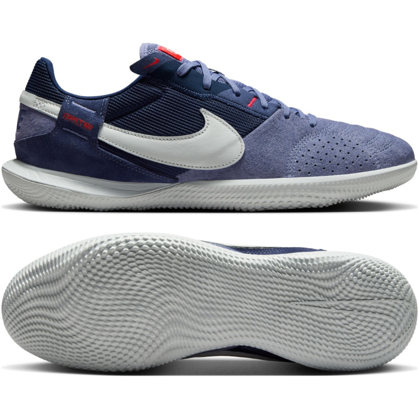 Nike Streetgato Chaussures de Foot Bleu Bleu Foncé Orange Vif
