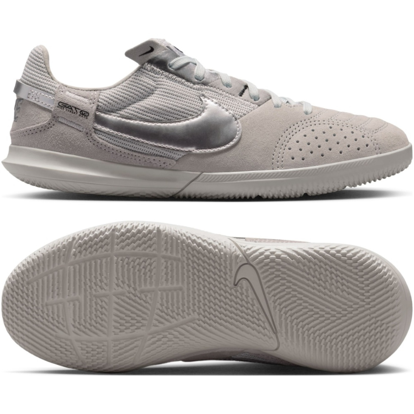 Nike Streetgato Straatvoetbalschoenen Kids Grijs Zilver