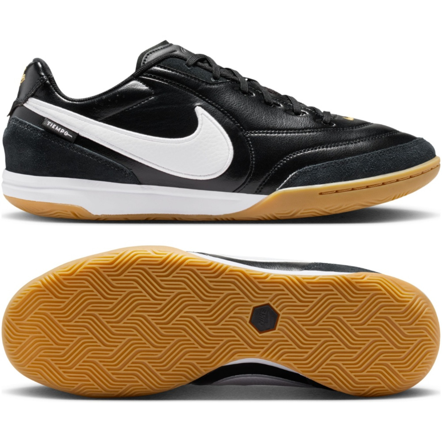 Nike Streetgato Chaussures de Foot en Salle (IN) Noir Blanc