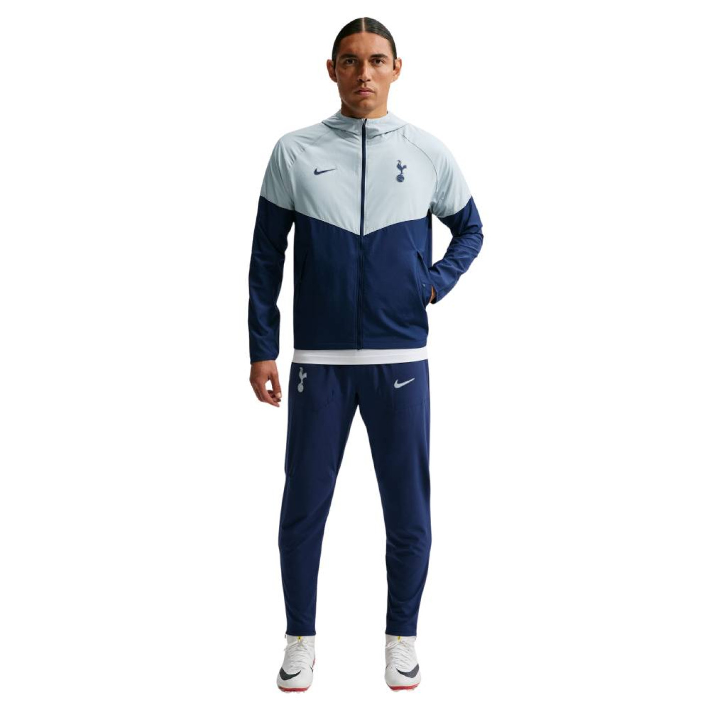 Survêtement Nike Tottenham Hotspur City Side 2026-2027 bleu foncé bleu clair blanc