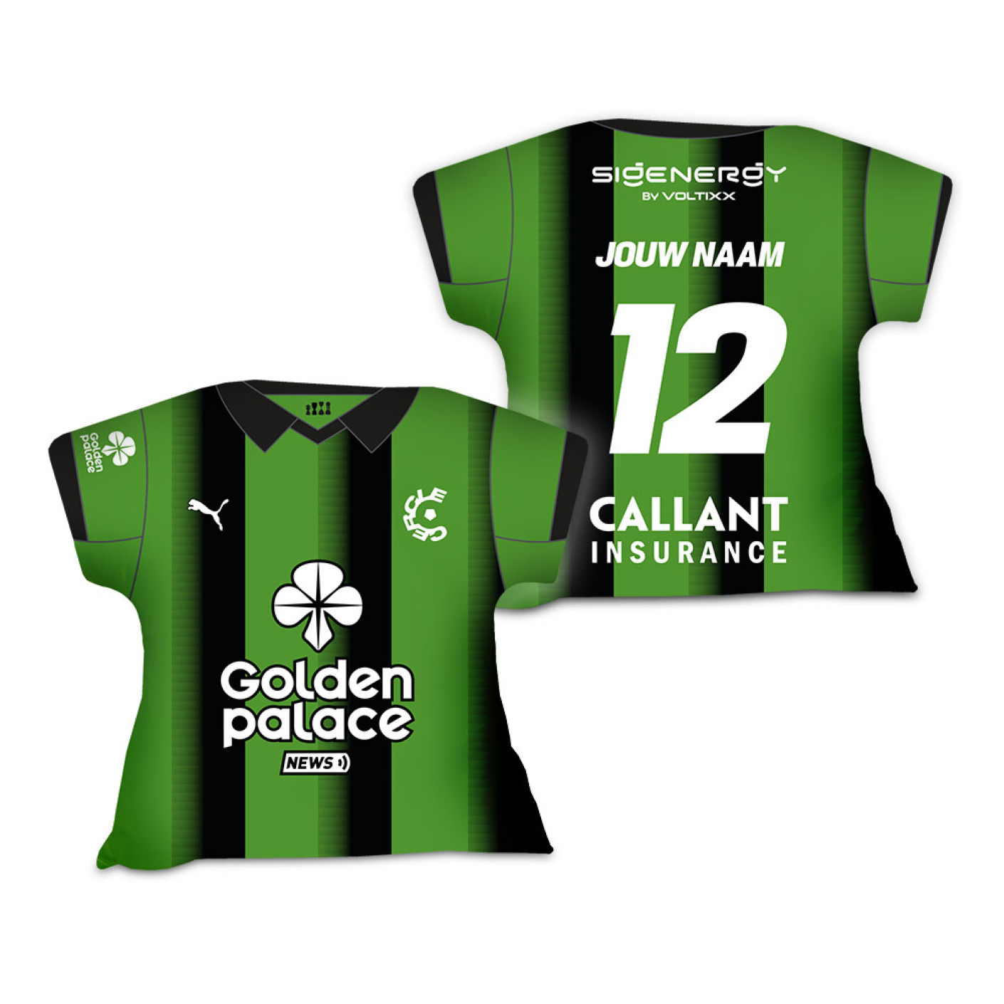 Cercle Brugge Shirtkussen Thuisshirt 2026-2027 Gepersonaliseerd