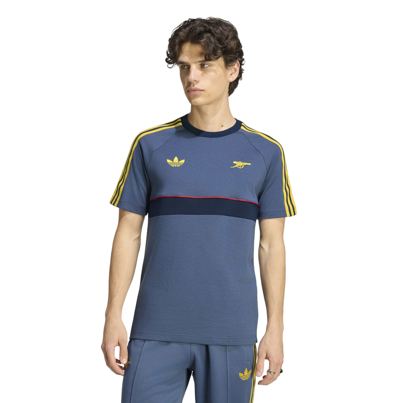 T-shirt adidas Arsenal Originals bleu foncé orange clair