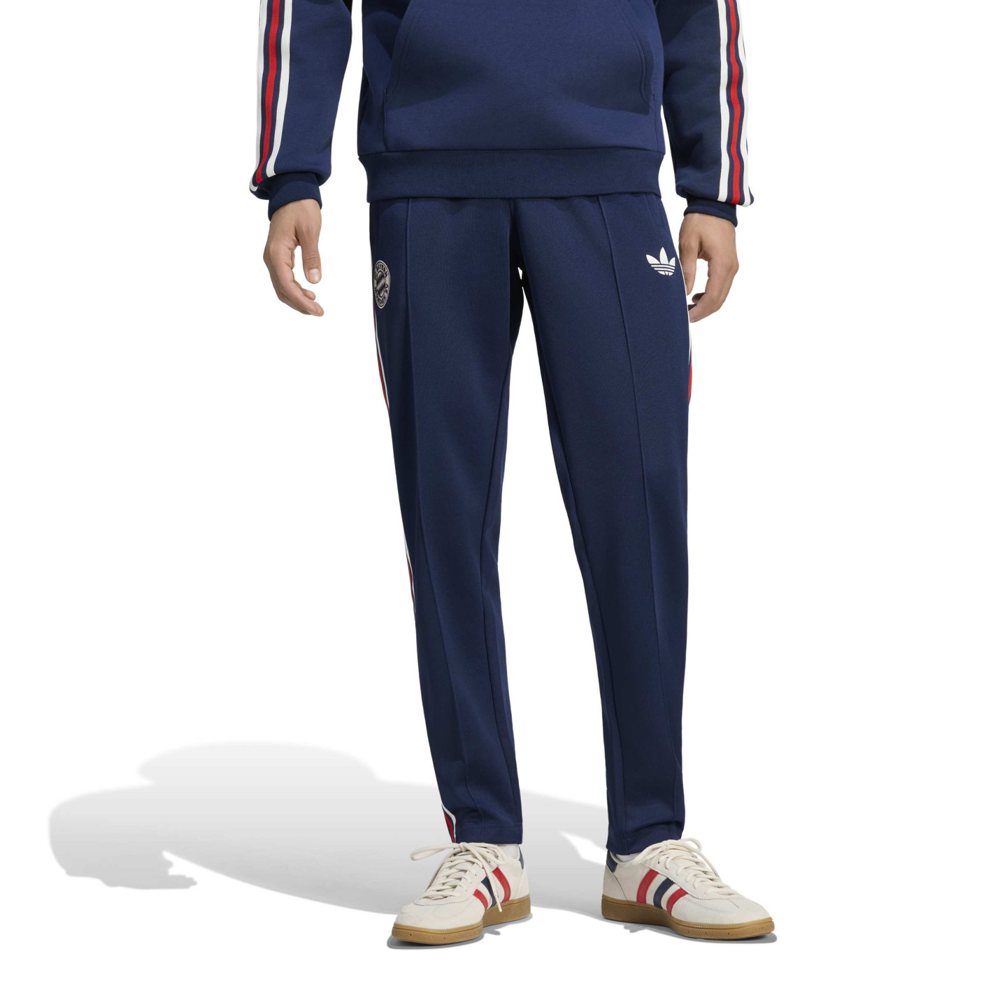 Pantalon d'entraînement adidas Bayern Munich Originals bleu foncé blanc rouge