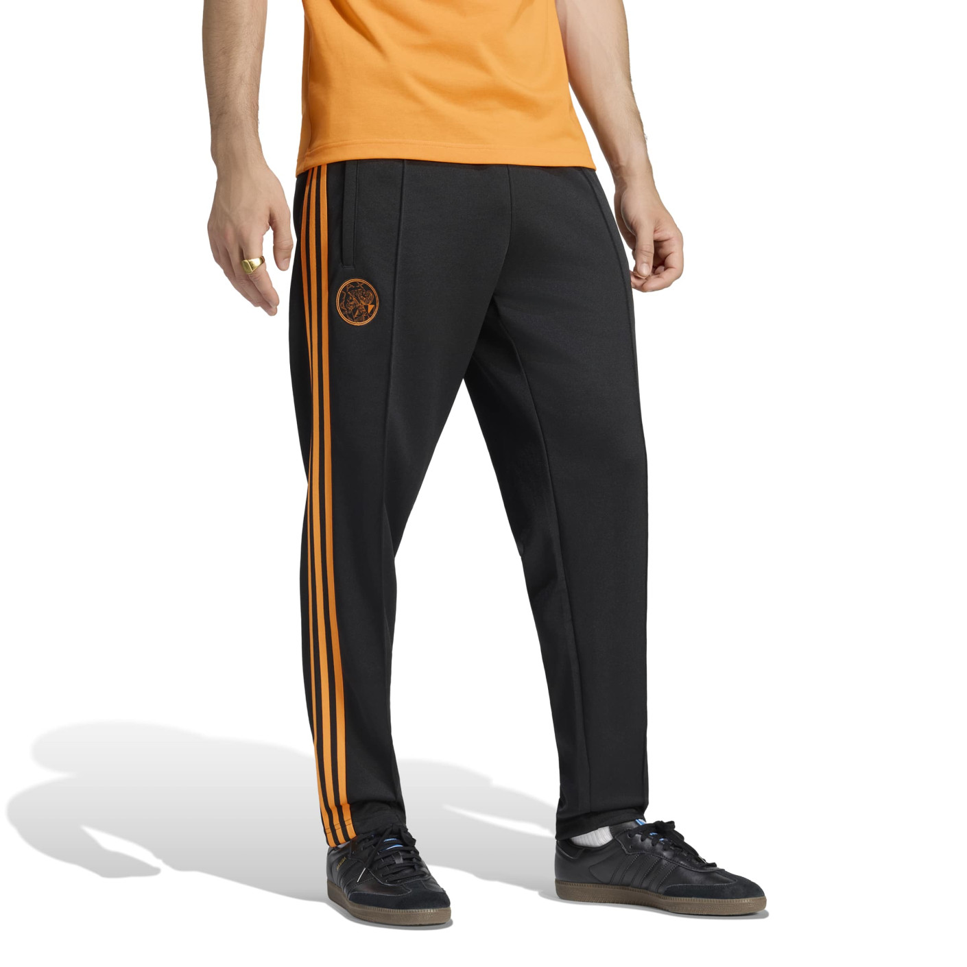 Pantalon d'entraînement adidas Ajax Originals noir orange