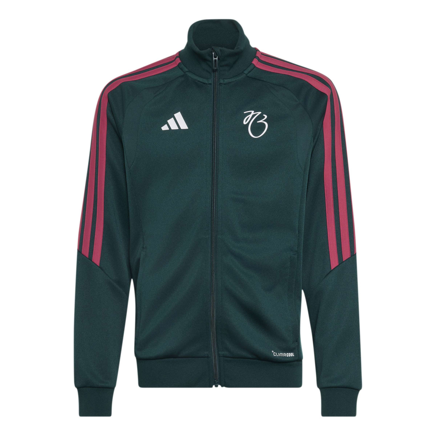 adidas Jude Bellingham Trainingsjack Kids Donkergroen Roze Wit