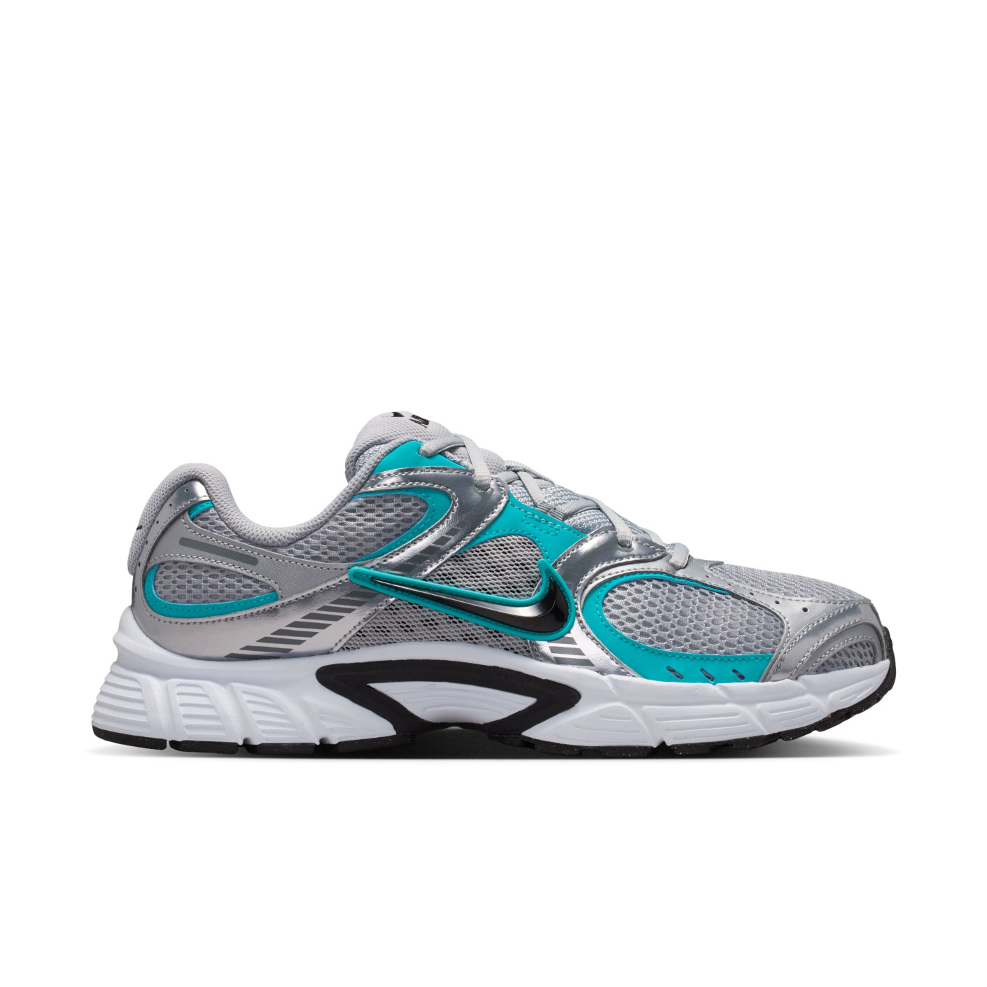 Nike V5 RNR Baskets Gris Metallic Silver Turquoise