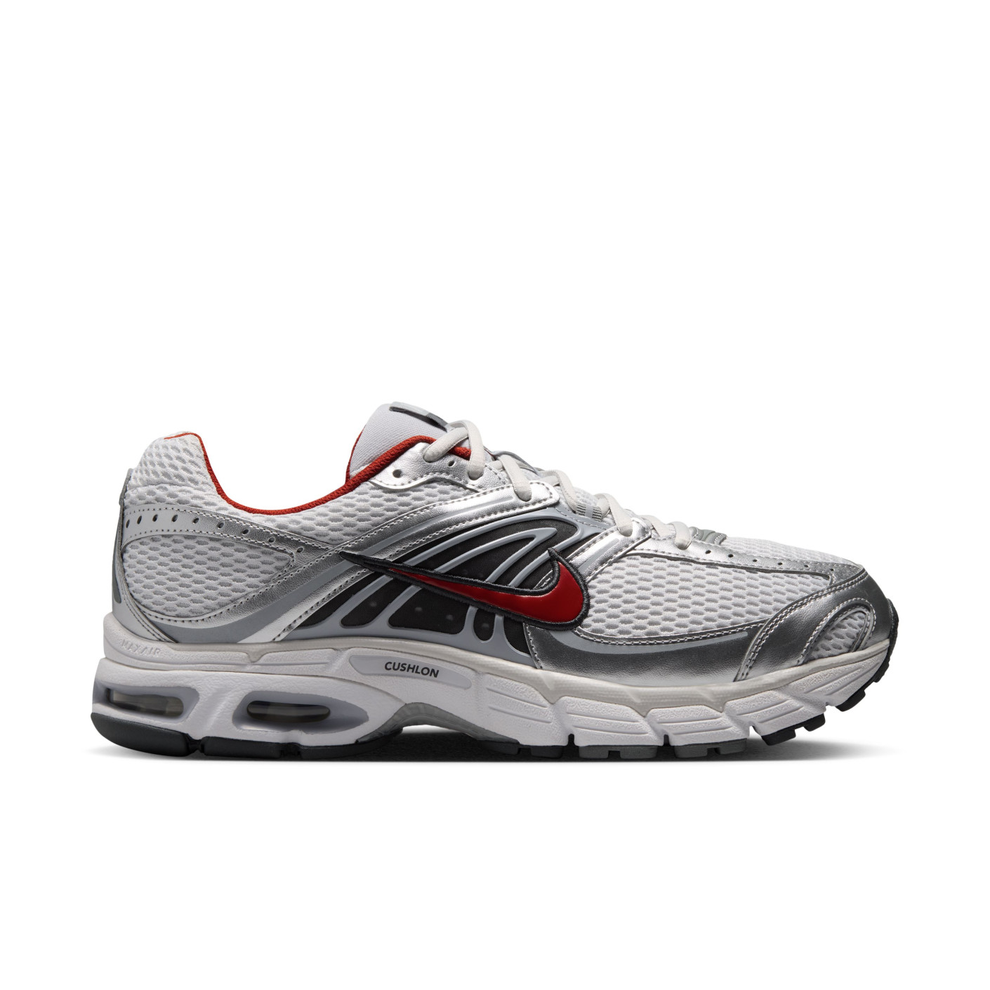 Nike Air Max Moto 2K Baskets Gris Clair Rouge Metallic Silver Noir