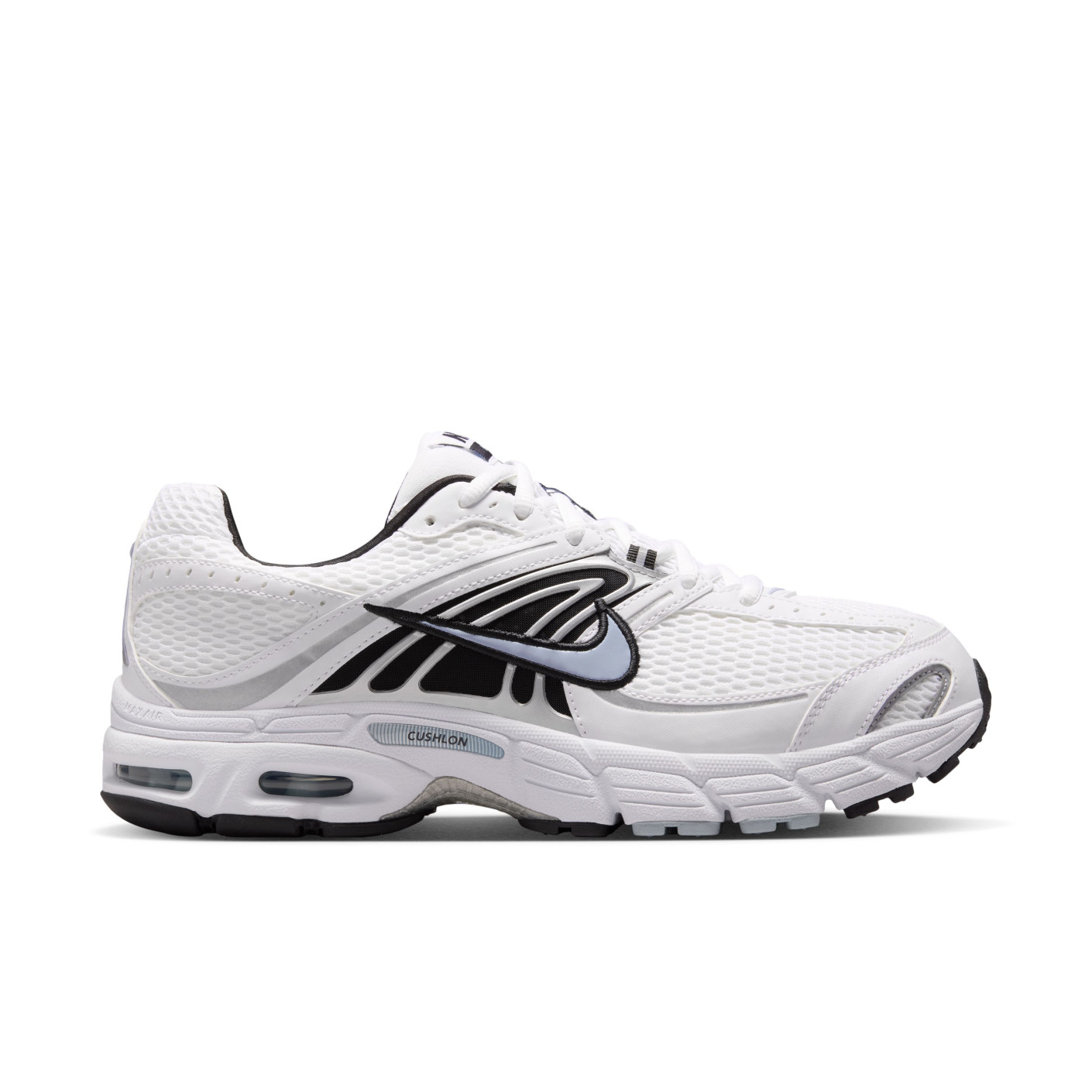 Nike Air Max Moto 2K Baskets Blanc Noir Light Armory Blue Metallic Silver
