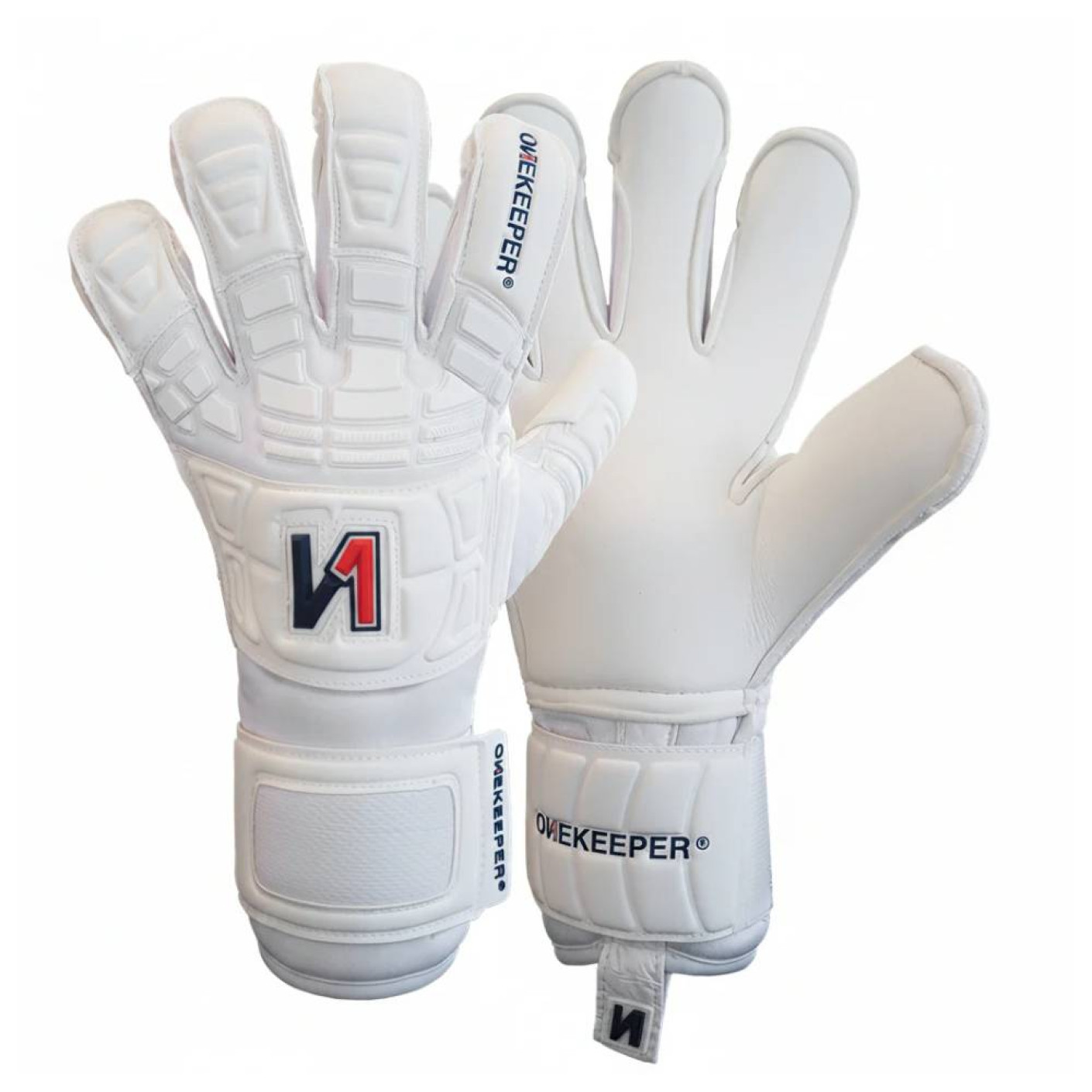 Onekeeper Solid Gants de Gardien de But Blanc