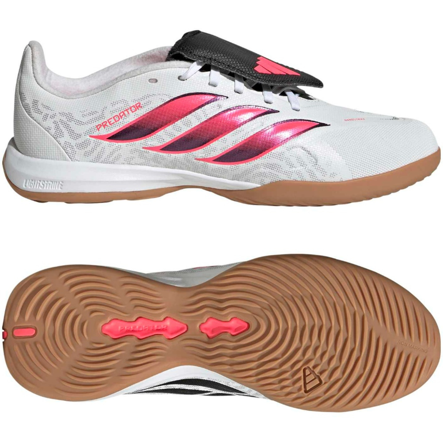 adidas Predator League FT Zaalvoetbalschoenen (IN) Kids Wit Zwart Roze