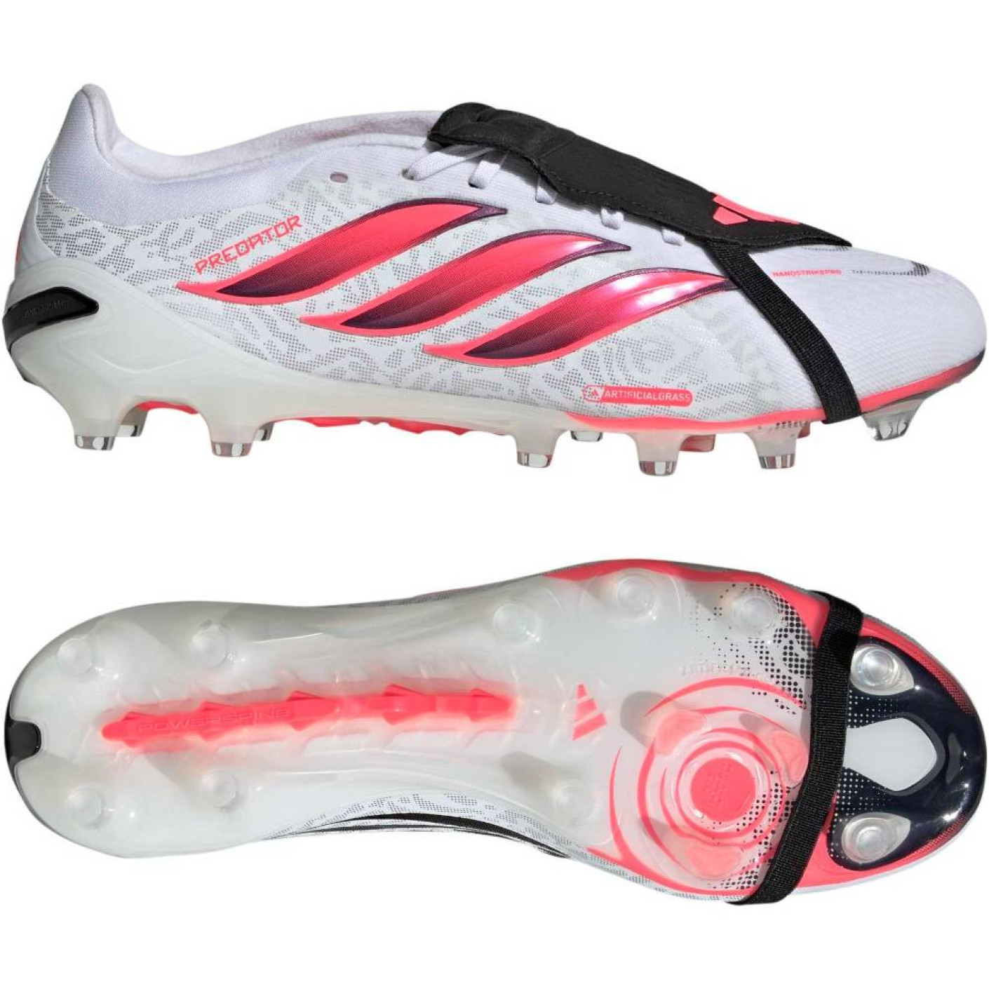 adidas Predator Pro FT Gazon Artificiel Chaussures de Foot (AG) Blanc Noir Rose