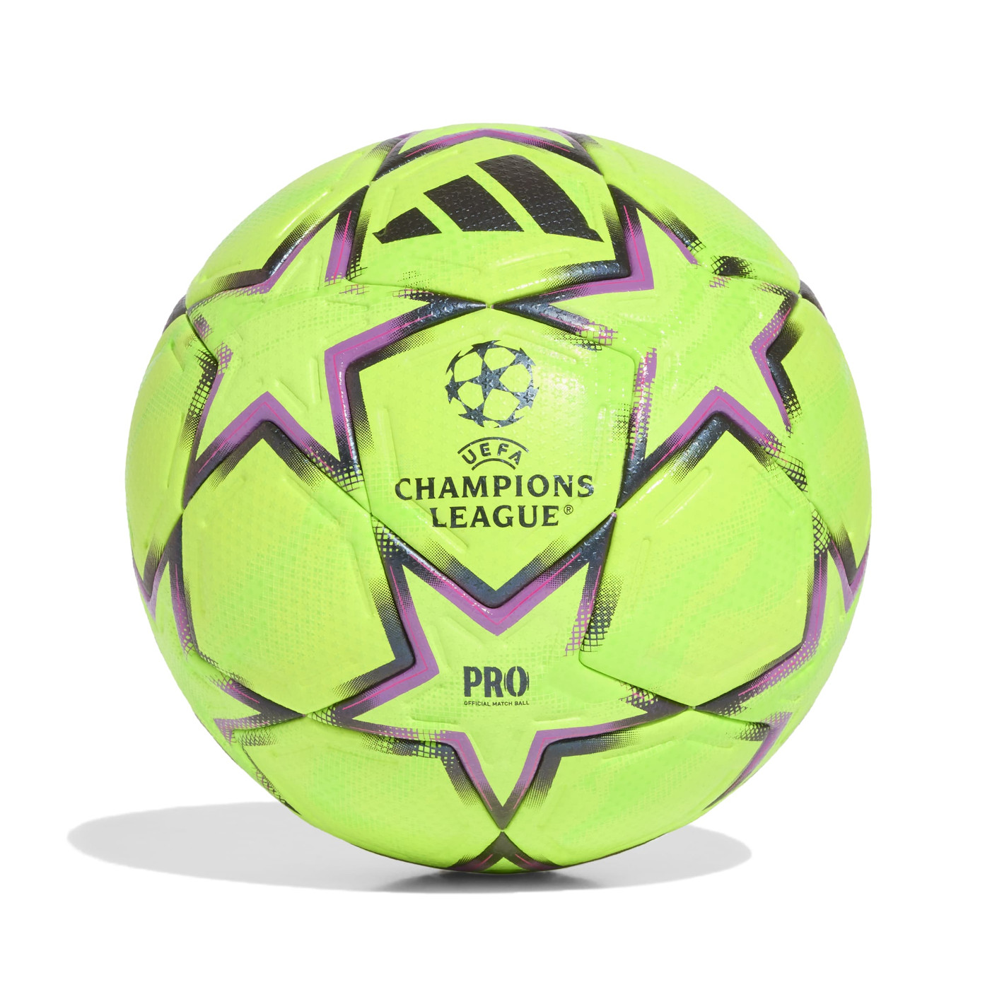 adidas UEFA Champions League Pro Winter Voetbal Maat 5 2026-2027 Limoengroen Zwart Paars