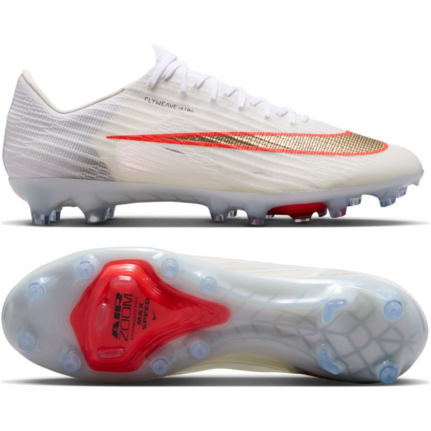 Nike Zoom Mercurial Superfly 11 Elite Kunstgras Voetbalschoenen (AG) Wit Felrood Goud