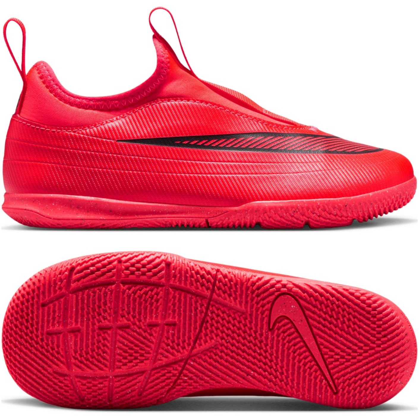 Nike Mercurial Vapor 17 Club Flex Zaalvoetbalschoenen (IN) Kids Felrood Zwart Goud