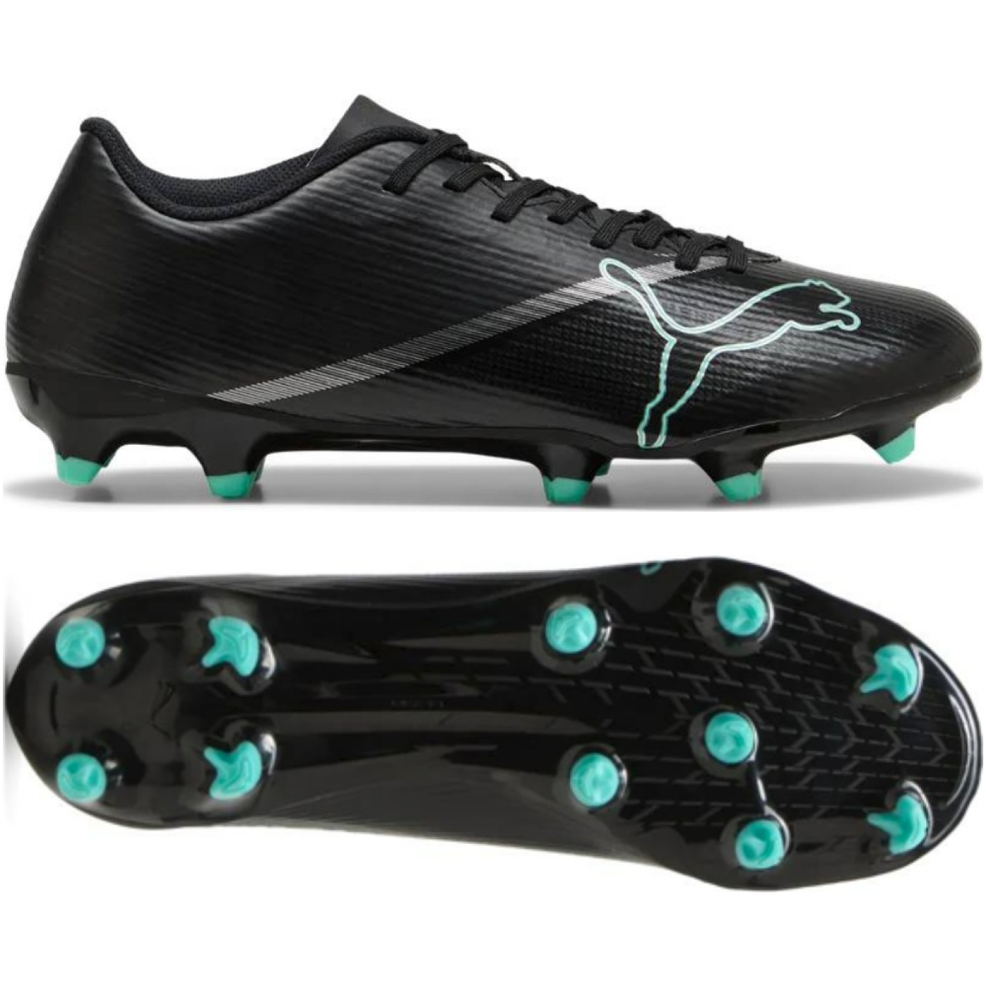 PUMA Ultra Nitro 7 Play Gazon Naturel Artificiel Chaussures de Foot (MG) Noir Intense Mint
