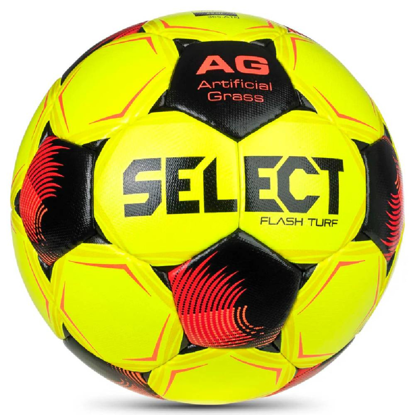 Select Flash Turf V26 Ballon de Foot Taille 4 Jaune Noir Rouge Vif
