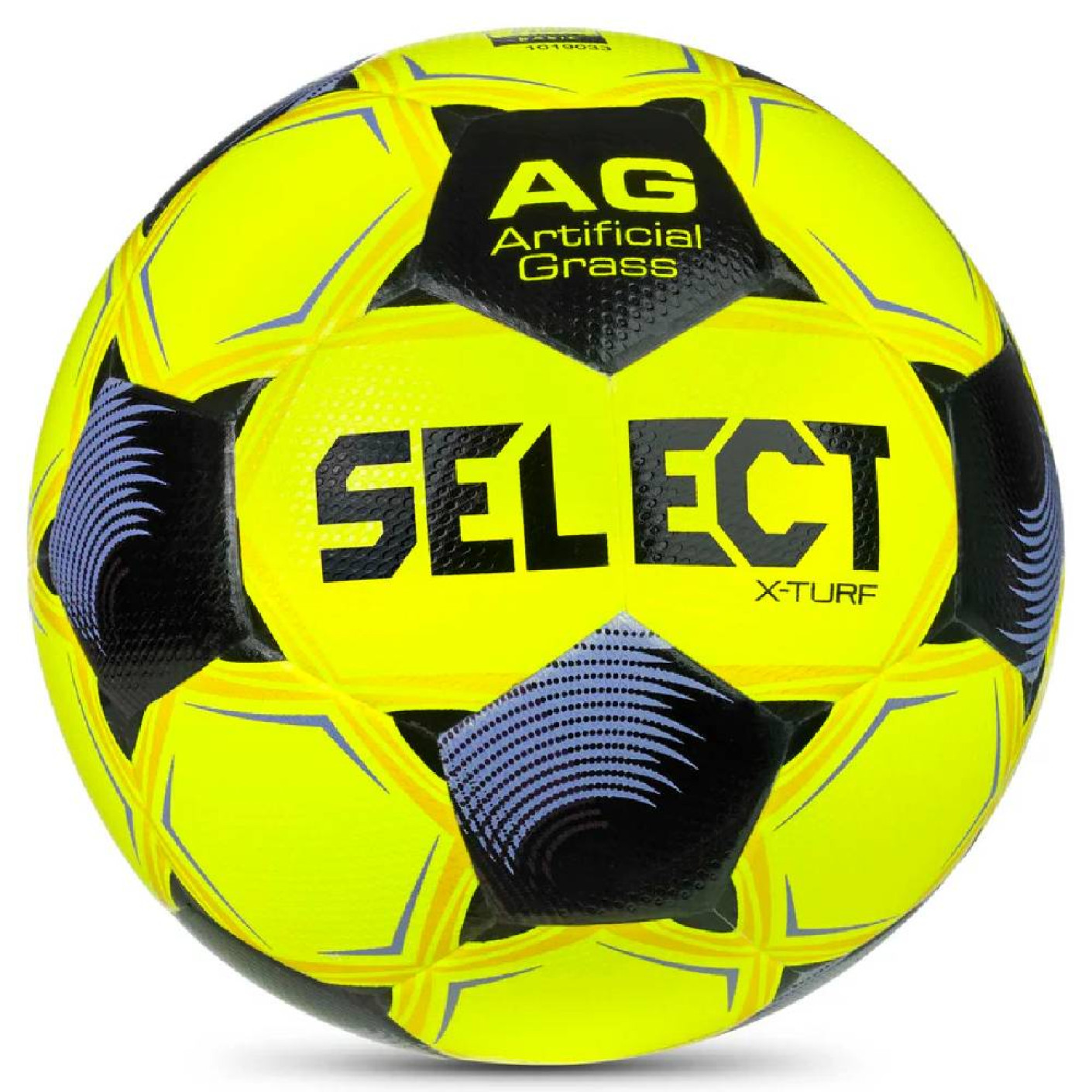 Select X-Turf V26 Voetbal Maat 4 Geel Zwart Lichtpaars