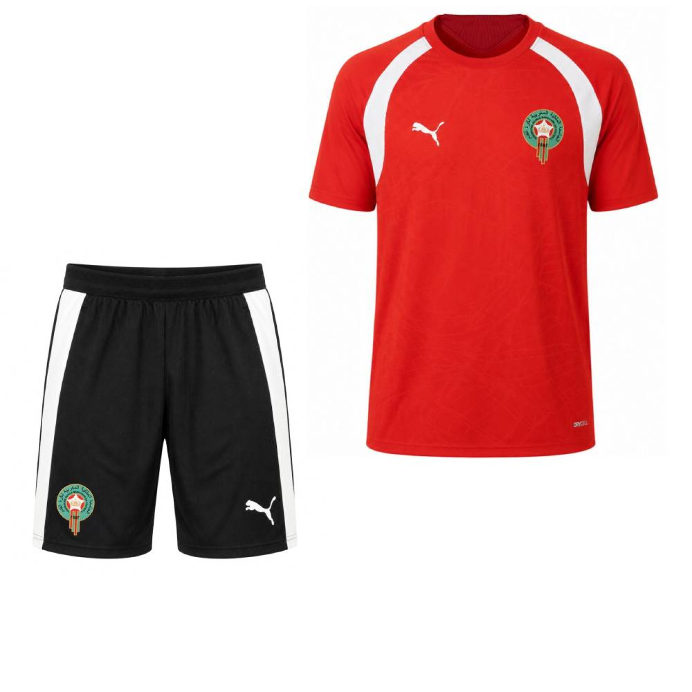PUMA Marokko Trainingsset 2026-2028 Kids Rood Zwart Wit