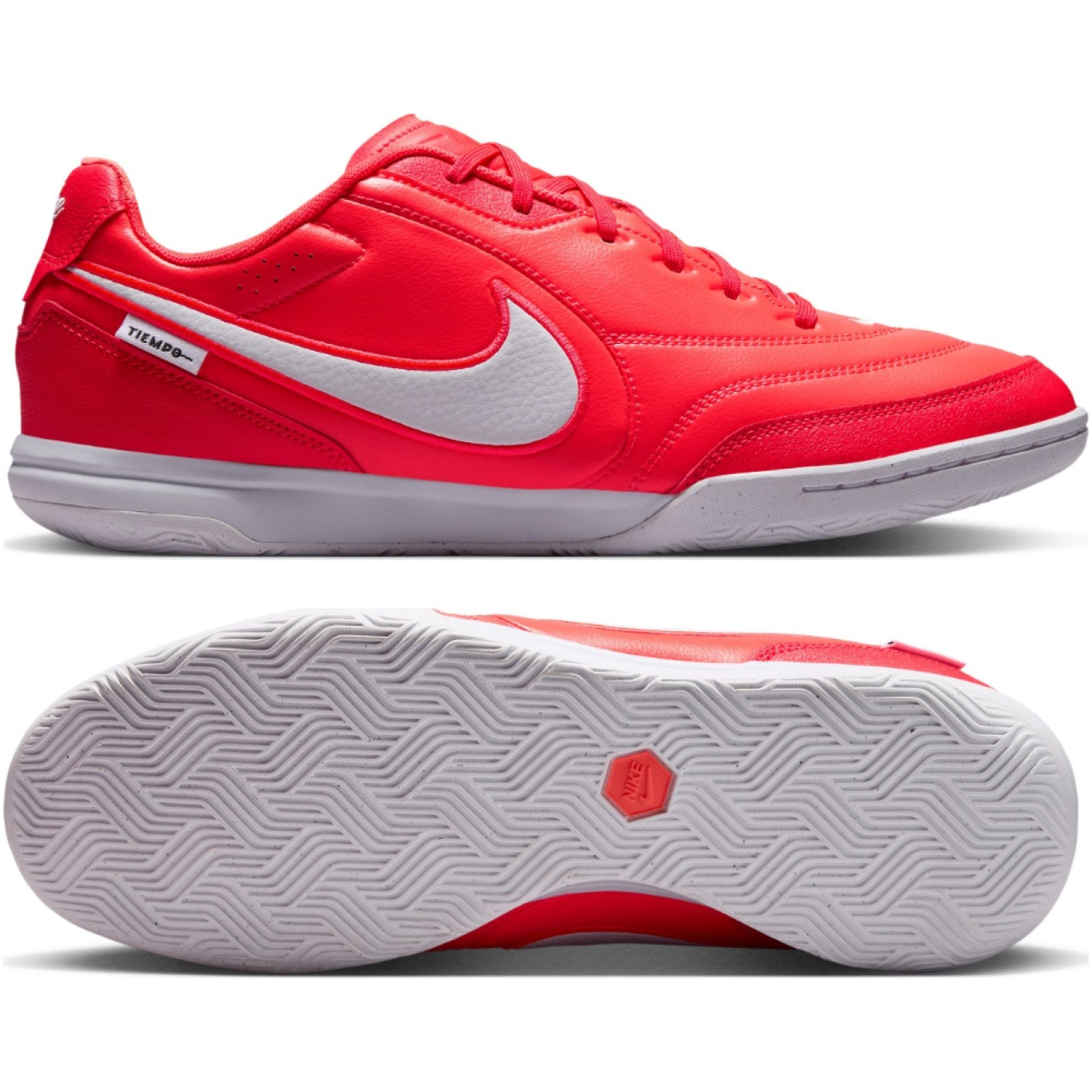 Nike Tiempo Streetgato Chaussures de Foot Street Rouge Blanc