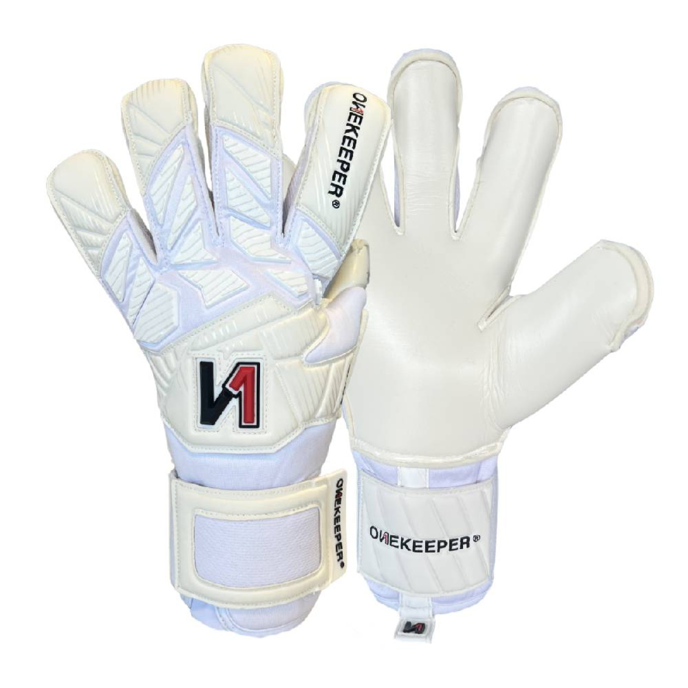 Onekeeper Solid Gants de Gardien de But Enfants Blanc
